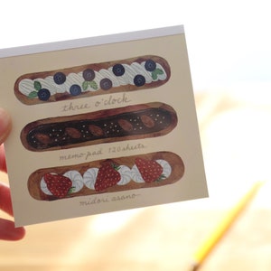 Fyrkantigt anteckningsblock ~ Tre klockor, av Midori Asano