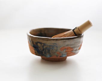 Shannon's Handmade Ceramics Japanese Matcha Bowl ~ Shigaraki Red Clay ~ SH00295