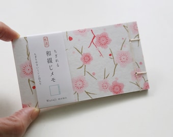 Yuzen Watoji Memo Pad ~ Spring Plum Blossom