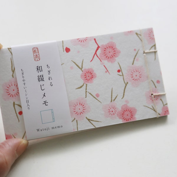 Yuzen Watoji Memo Pad ~ Frühling Pflaumenblüte