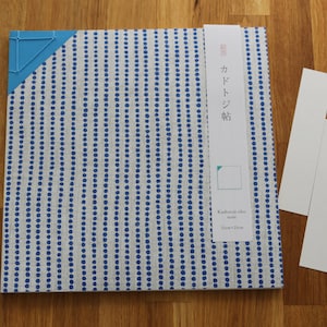 Kadotojicho Japanese-style Notebook ~ Shibori Blue