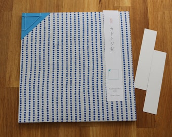 Kadotojicho Japanese-style Notebook ~ Shibori Blue