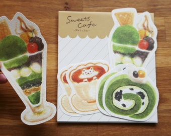Japanese Washi Mini Letter Set - Sweet Cafe Dessert Set F00111