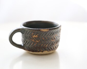 Shannon's Handmade Ceramics Coffee Cup ~ Raku SH00201