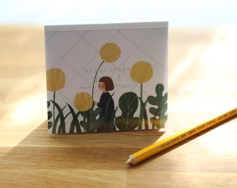 Square Memo Pad ~ Trip, by Nishi Shuku