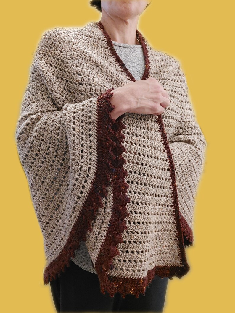 wrapping a shawl