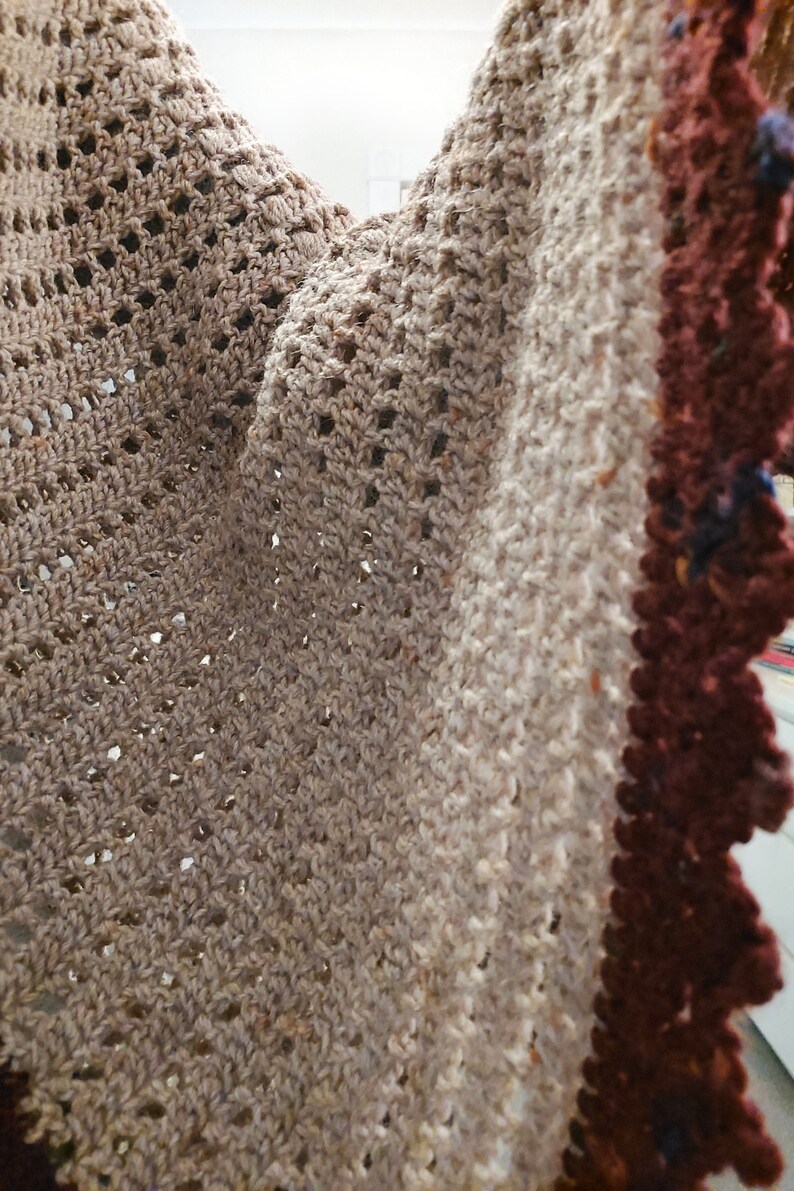 wrapping a shawl