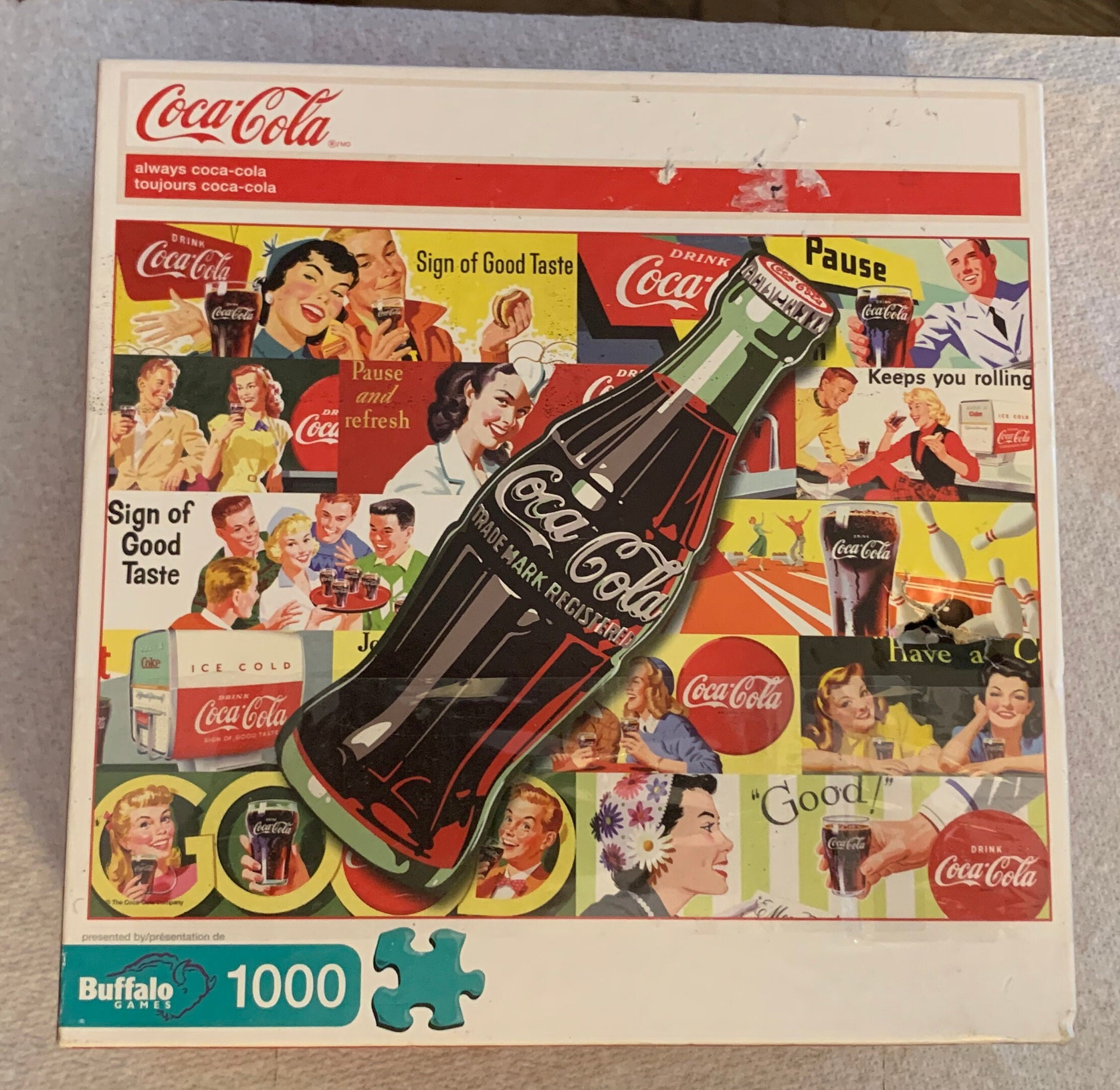 Coca Cola Jigsaw Puzzle Always Toujours 2000 Piece New