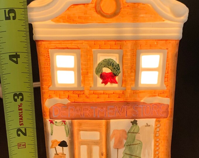 Marian Yu Lighted Christmas Department Store 6 Tall Etsy