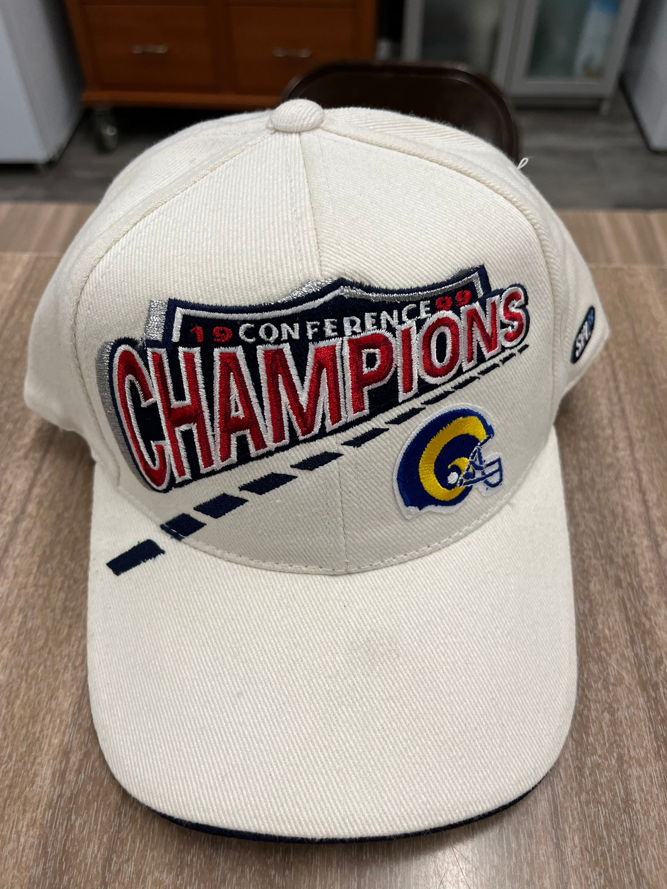 Adult New Era Los Angeles Rams Super Bowl LVI Champions Locker Room 9FORTY Hat, Black