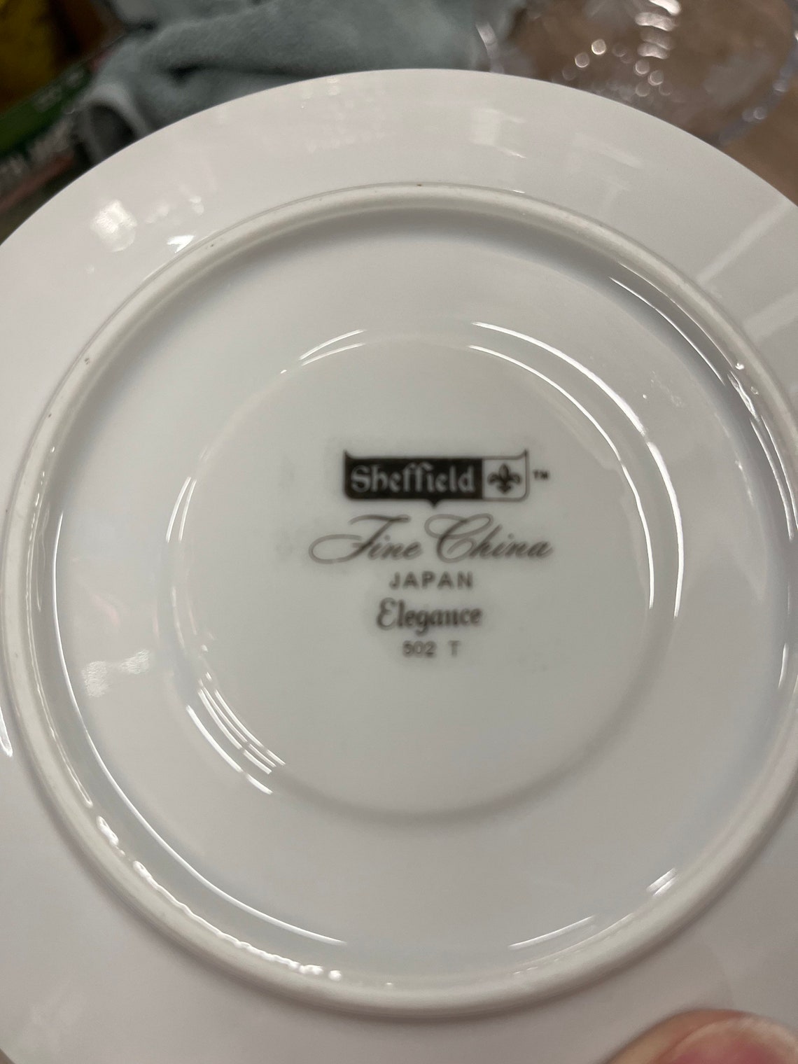 Vintage Sheffield China Japan Elegance 502 Cup Saucers Set of 4 Etsy