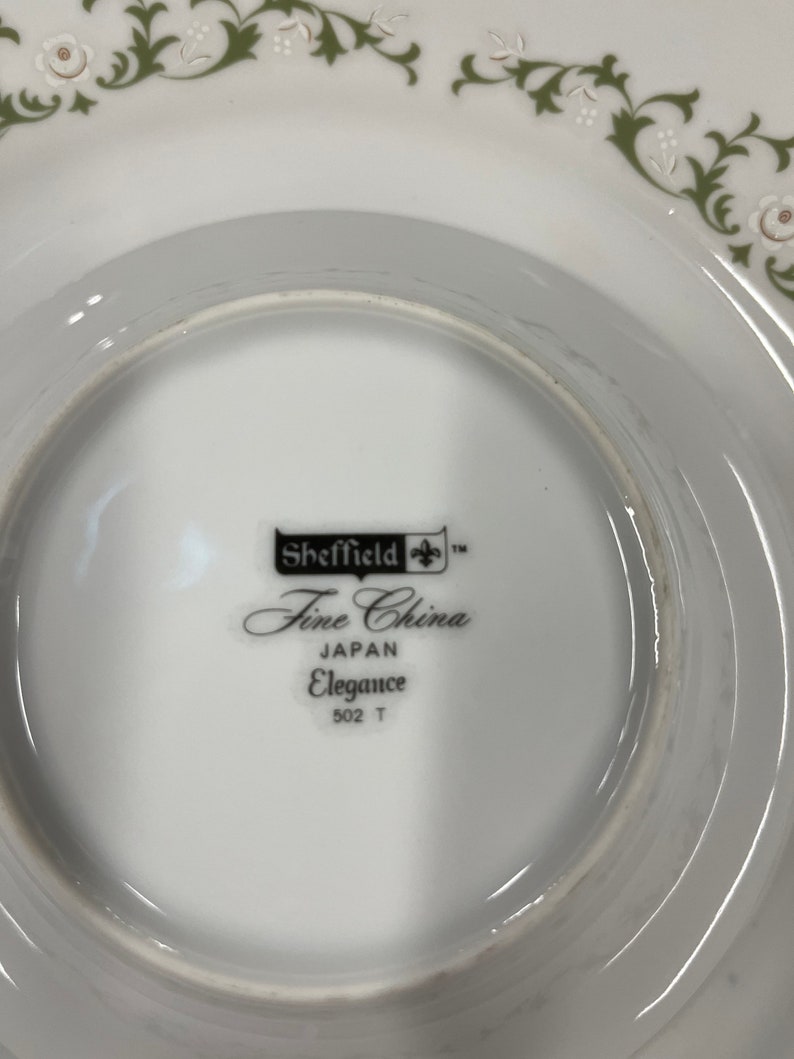 Vintage Sheffield Fine China Japan Elegance 502 6 Place Etsy
