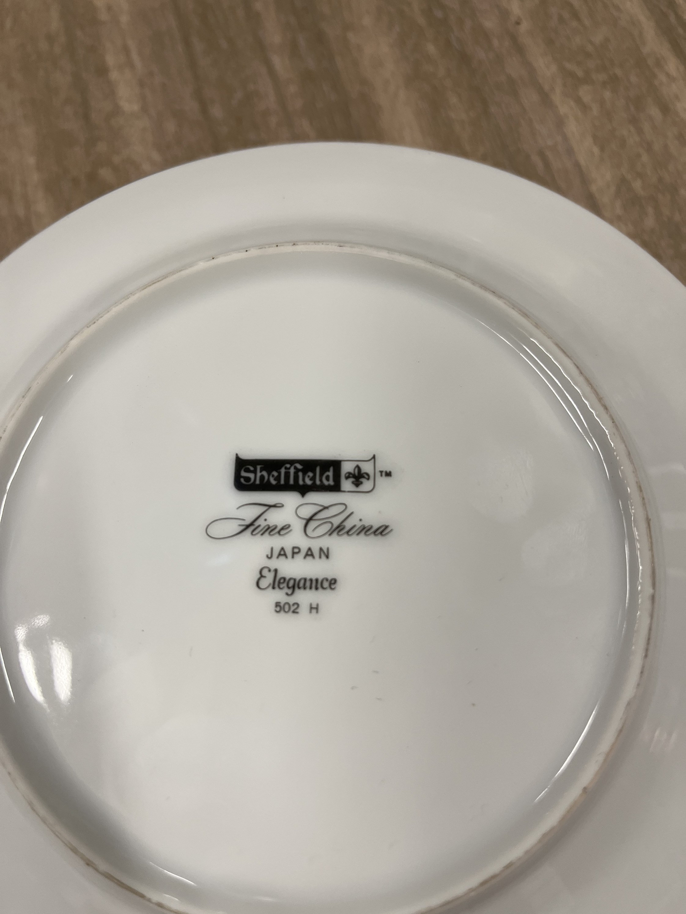Vintage Sheffield Fine China Japan Elegance 502 Saucer Set of Etsy