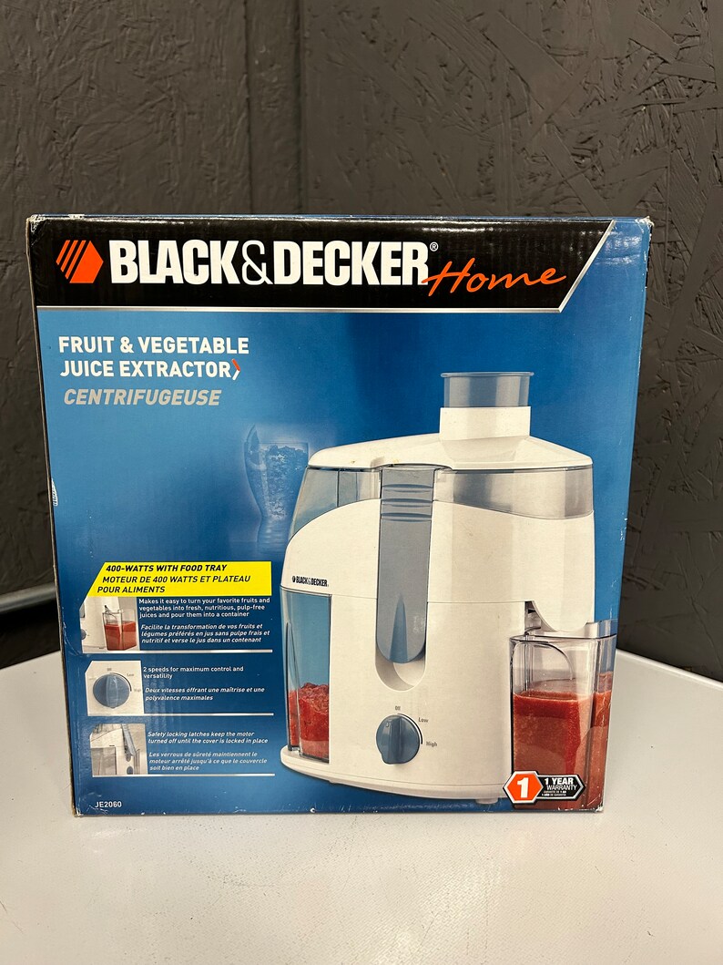 Black and Decker Fruit and Vegetable Juice Extractor Etsy