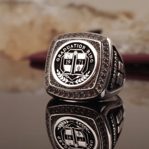 Custom University Logo For Graduation Ring // Personalized College Class Logo Drawing //