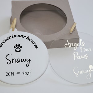 customized pet memorial, dog memorial, Christmas Ornament, Acrylic Ornament, Wooden Ornament, pet Keepsake, Unique pet Ornament, pet memory