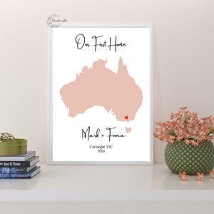Recuerdo personalizado de la casa nueva, regalo de calentamiento de la casa, impresión personalizada, regalo de casa nueva, regalo de pareja