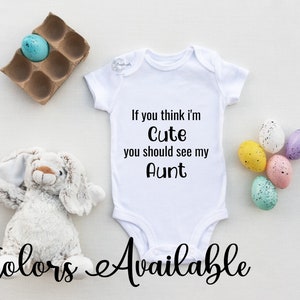 Baby Auntie Onesie, Baby Announcement to Aunt, unisex baby onesie