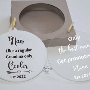 Personalized Gift for nanna, Pregnancy Announcement to nan