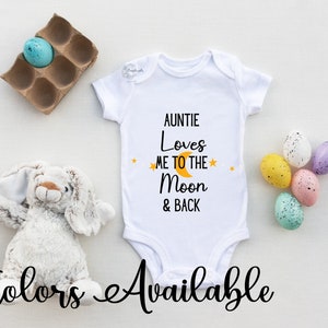 Auntie baby love onesie, Baby gift from auntie, baby bodysuit unisex