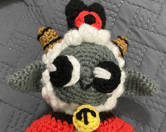 The Lamb from Cult of the Lamb Crochet Pattern