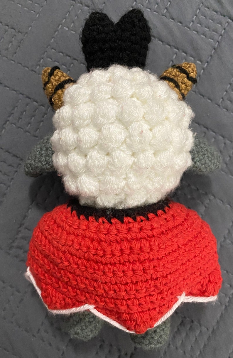 The Lamb From Cult of the Lamb Crochet Pattern Etsy