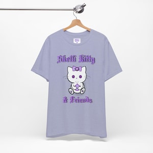 Skelli Kitty & Friends T-Shirt, Creepy Cute Cat T-Shirt,  Halloween Tee, Spooky Casual Wear, Kawaii Gothic Shirt, Alternative Fashion
