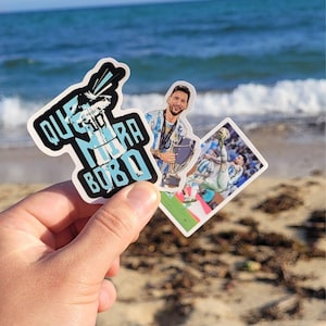 Autocollants de football argentin – Édition Messi | Pack de 3 chèvres