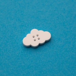 Fluffy Cloud Sewing Button Crochet Button Knitting Button Doll Making Decorative Notion  2&quot; 1&quot; 3/4&quot; 1/2&quot;