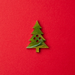 Kerstboom Naaien Knoop Gehaakte Knoop Breien Decoratief Notie 2" 1" 3/4"