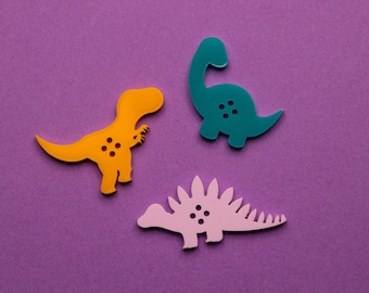 Dinosaur Sewing Button Crochet Button Knitting Button Decorative Notion 2" 1" 3/4"
