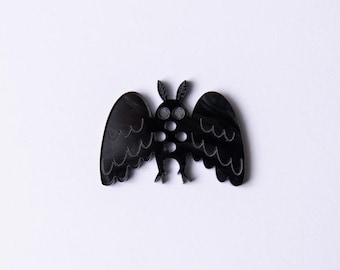 Mothman Sewing Button Crochet Button Knitting Button Doll Making Decorative Notion  2" 1" 3/4"