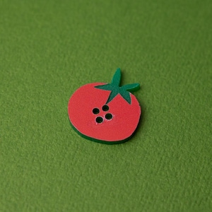 Tomato Sewing Button Crochet Button Knitting Button Decorative Notion  2" 1" 3/4"