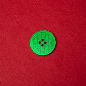 Round Door Sewing Button Crochet Button Knitting Button Decorative Notion 2" 1" 3/4"