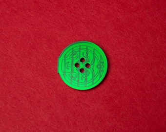 Round Door Sewing Button Crochet Button Knitting Button Decorative Notion 2" 1" 3/4"