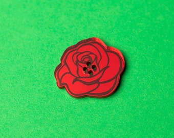 Rose Sewing Button Crochet Button Knitting Button Decorative Notion  2" 1" 3/4"