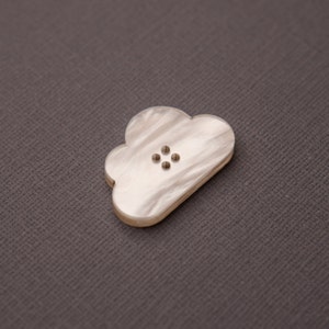 Flat Bottom Cloud Sewing Button Crochet Button Knitting Button Decorative Notion  2" 1" 3/4" 1/2"