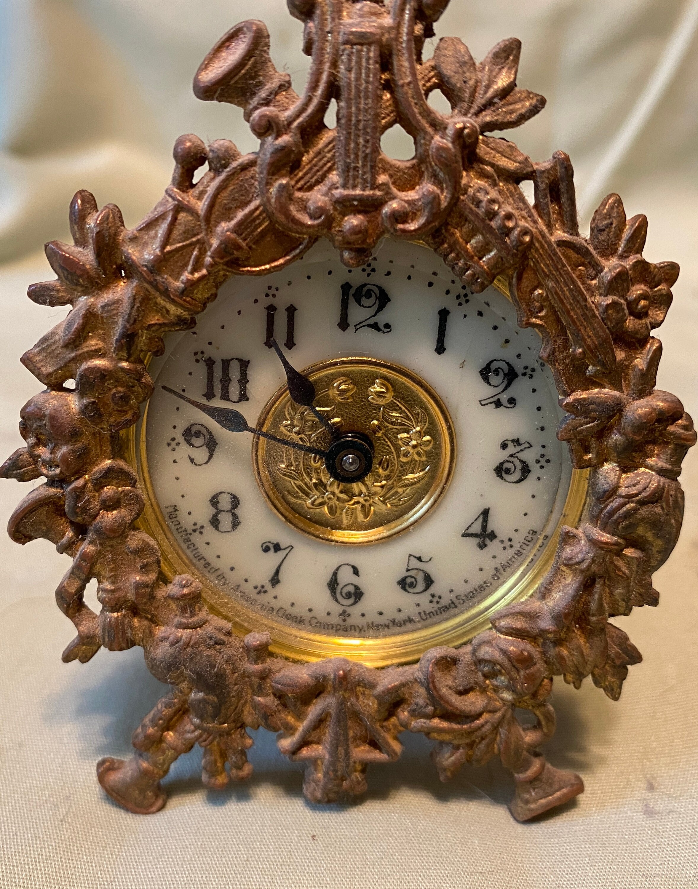 1904 Ansonia orchestra Windup Clock Etsy