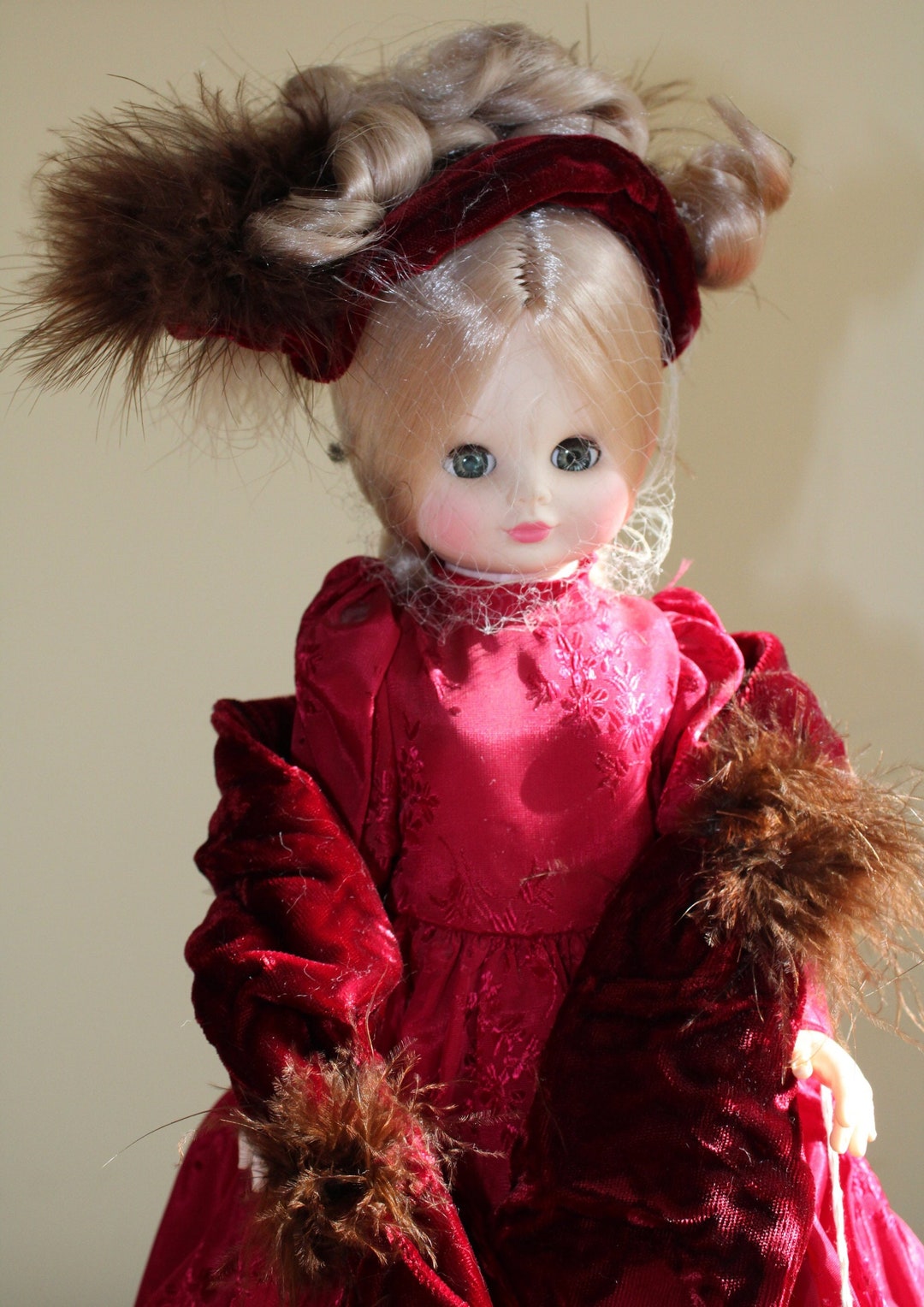 Royal House of Dolls 1987 Tiffany Christmas Doll Burgundy Etsy