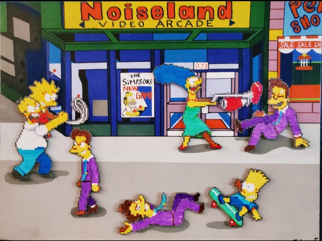 The Simpsons the Arcade Game Etsy