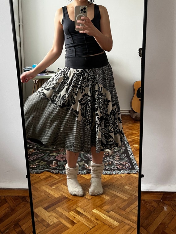dkny silk skirt