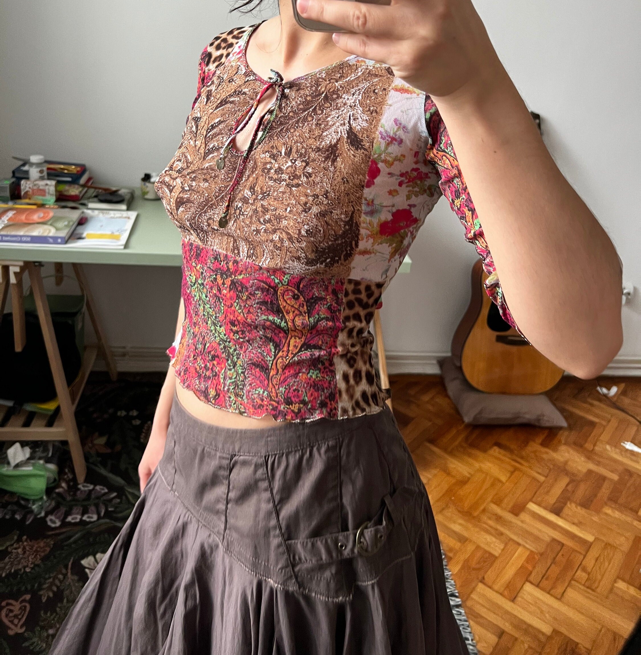 Vintage Roberto Cavalli Class Mesh Top - Etsy