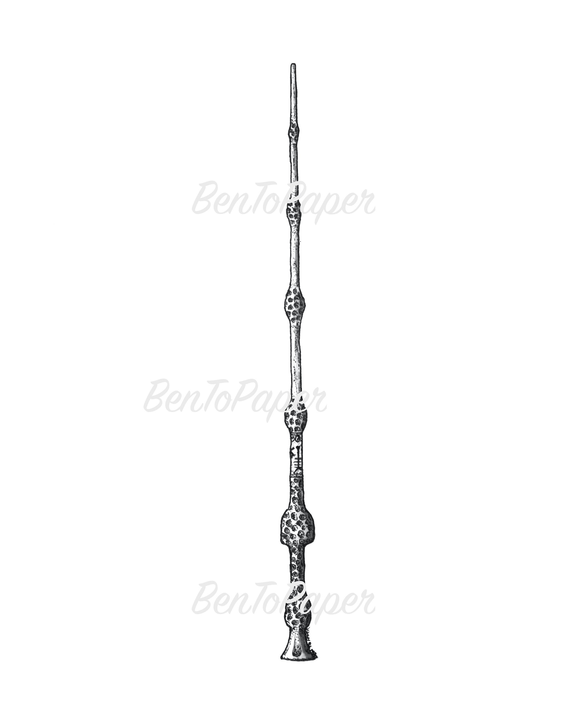 Elder Wand Illustration DIGITAL DOWNLOAD Etsy
