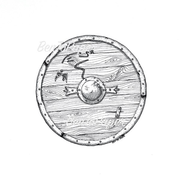 Ragnar Lothbrok Viking Shield - DIGITAL DOWNLOAD