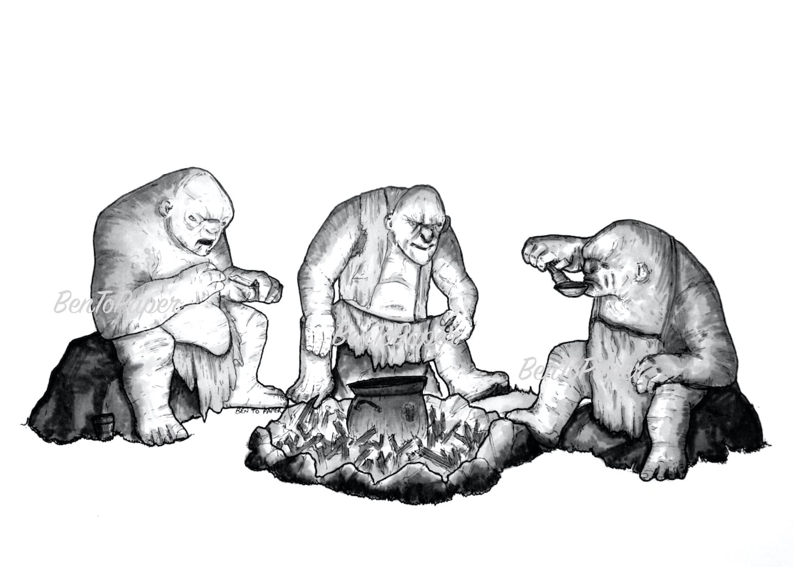 the-trolls-bert-tom-and-william-from-the-hobbit-digital-download-etsy