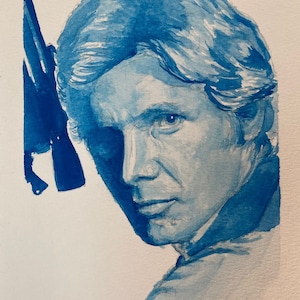 Han Solo - Reproducción de acuarela original