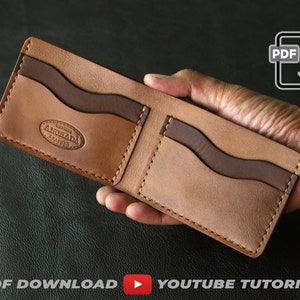 Carteira Bifold 4 Bolsos - Padrão PDF com vídeo tutorial || PDF tamanho A4 e Carta