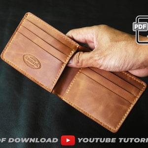 8 Pockets Bifold Wallet PDF Pattern with tutorial video PDF A4 size image 4