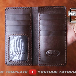 Carteira pequena semi longa - Molde em PDF com vídeo tutorial || PDF tamanho A4