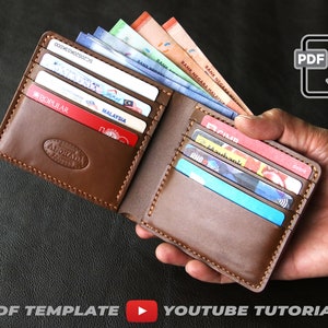 10 Taschen Bifold Geldbörse - PDF Nähanleitung mit Video-Anleitung || PDF A4-Format